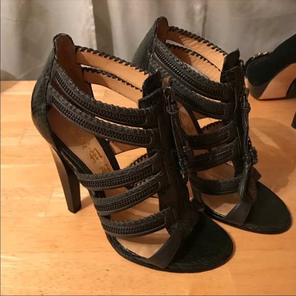 L.A.M.B. Gwen Stefani Nayuta Zipper Gladiator Sz 7 - Picture 2 of 4